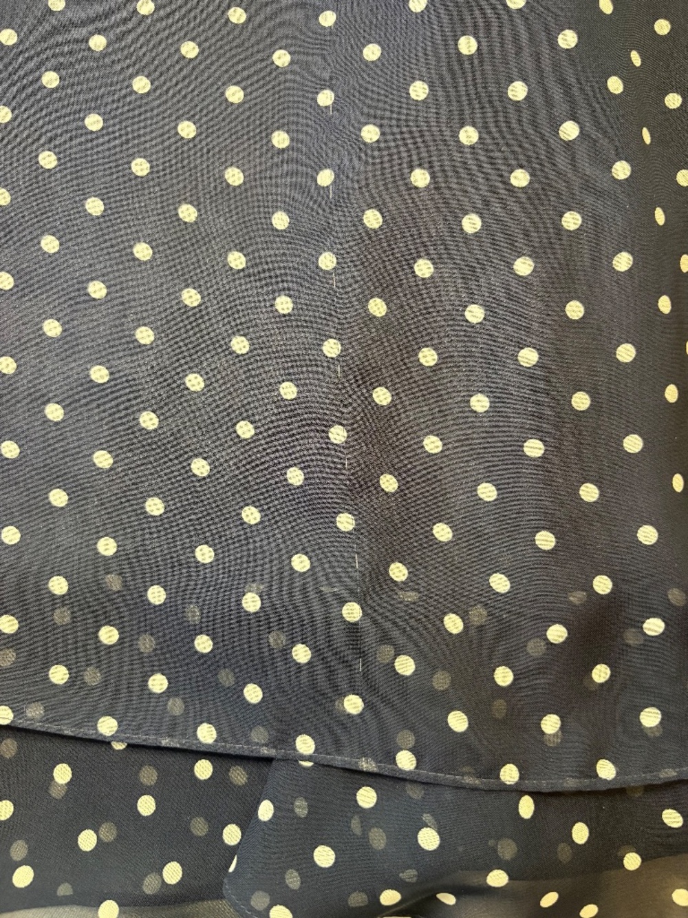 Alex Marie Navy and White Polka Dot‎ Halter Dress Size 14 - Picture 5 of 8